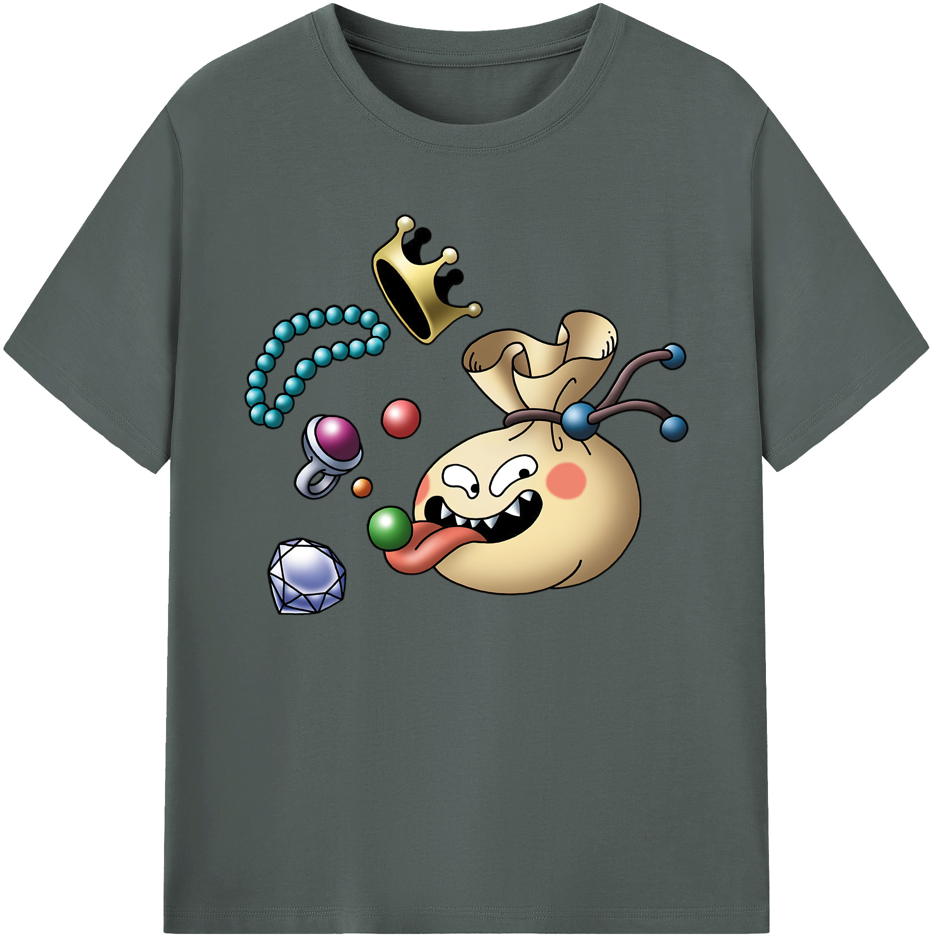 （画像用） ドラゴンクエスト Doragon Kuesuto Dragon Quest 綿100％ メンズ半袖Tシャツ｜肌触りやわらか＆通気性